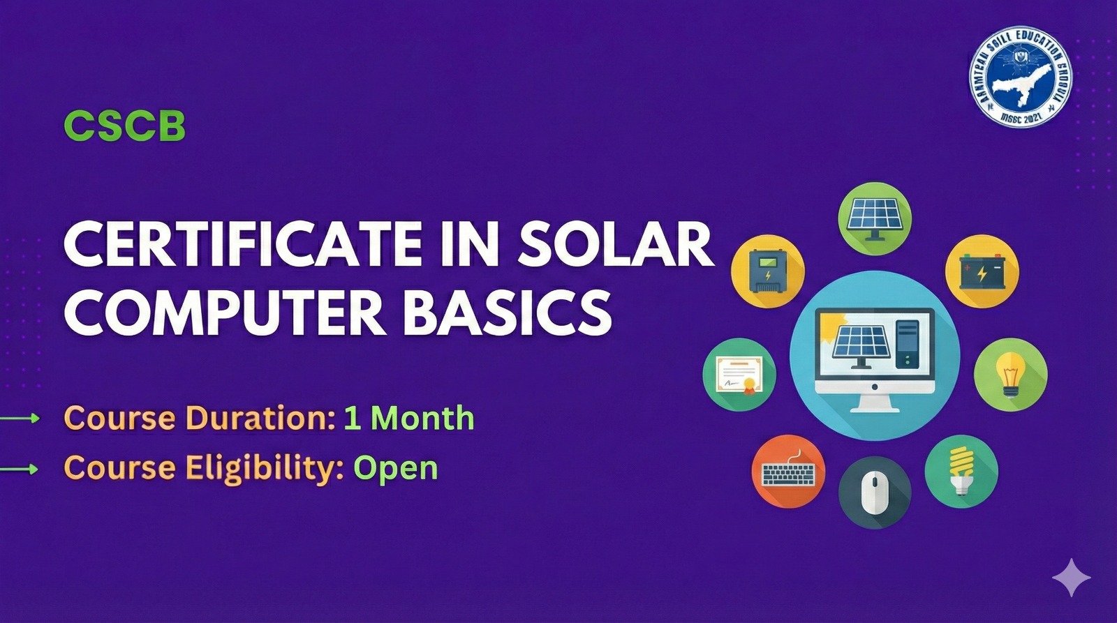 Certificate in Solar Computer Basics